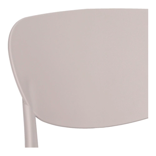 Moderní plastová jídelní židle Plasta taupe do kuchyně