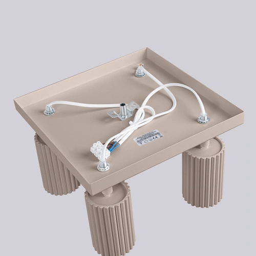 Moderní stropní svítidlo KARBON 4 taupe béžové do obýváku a kuchyně, nastavitelné, hliník 25 cm