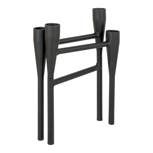 Kovový černý svícen na 2 svíčky House Nordic do obýváku a jídelny