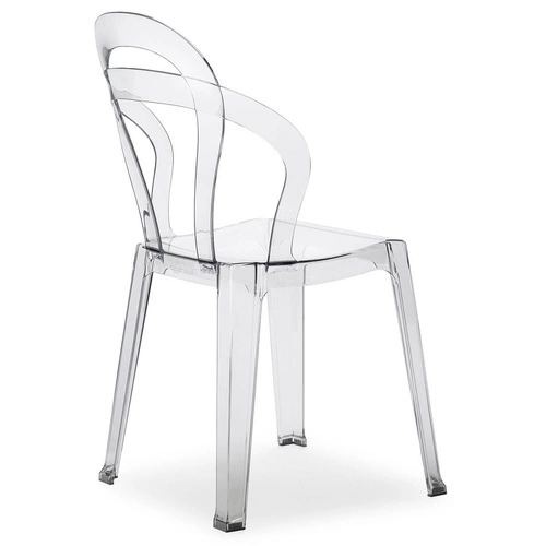 Jídelní a zahradní židle transparentní Titi SCAB Design stohovatelná moderní polykarbonát
