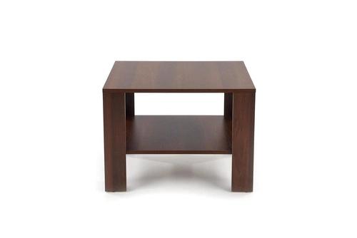 Konferenční stolek Tastur S moderní tmavý ořech s policí do obýváku Intesi 70x70