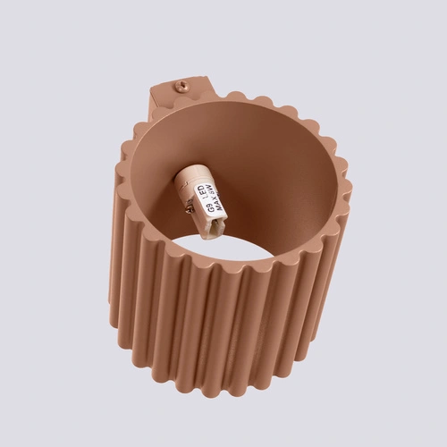 Moderní nástěnné svítidlo AURA kávové hliníkové do obýváku a ložnice 12 cm