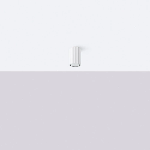 Stropní svítidlo KARBON 10 bílá moderní hliníková do obýváku a ložnice SOLLUX