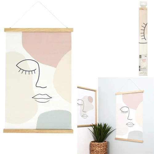 Nástěnná dekorace Kakemono Arty pastelová moderní ozdoba na zeď do obývacího pokoje 60x40 cm