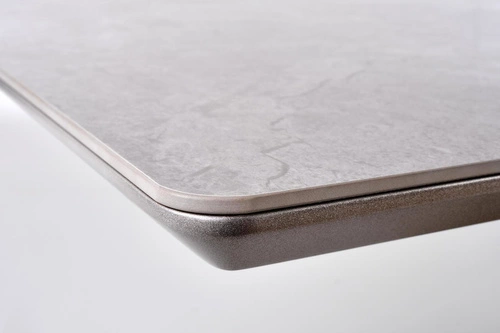 Rozkládací jídelní stůl Vermut moderní bílý mramor zlatá noha 160-220x90 cm Intesi