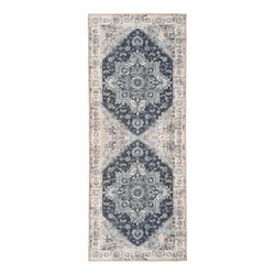 Klasický koberec do předsíně Havana 80x200 modrý obdélníkový House Nordic