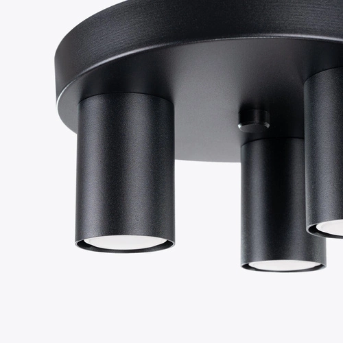 Moderní stropní svítidlo LAGOS 3P černé do obýváku a ložnice SOLLUX LIGHTING