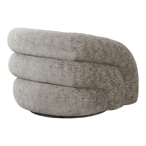 Otočná křesla Valletta šedá do obývacího pokoje moderní glamour s područkami čalouněná