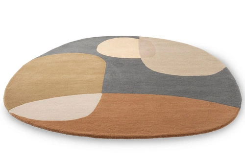 Decor Miller Fall oválný vlněný koberec 250x350 cm do obýváku moderní geometrický multicolor