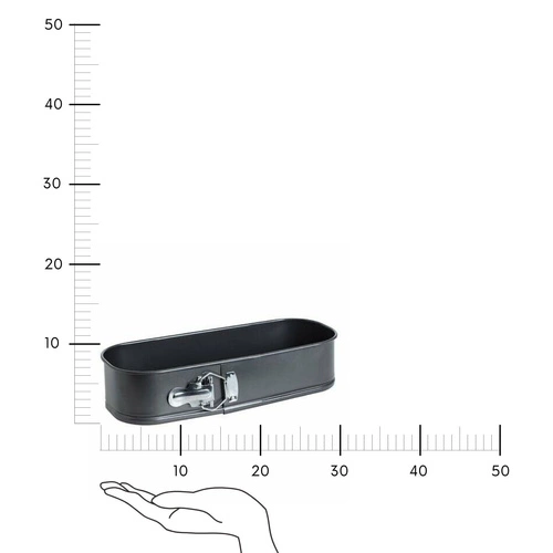 Ocelová forma na pečení chleba s vyjímatelnou bočnicí 31 cm černá 5five simply smart