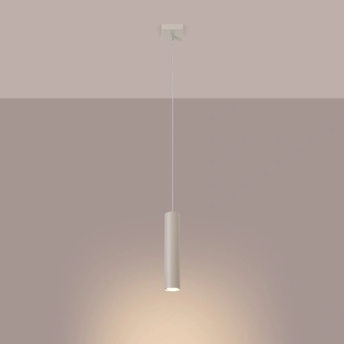 Závěsné loftové svítidlo Lagos béžové, nastavitelné do obýváku a kuchyně, stropní, 1x světlo