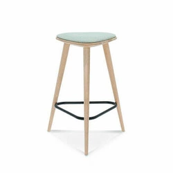 Barová stolička Finn Fameg retro čalouněná bez opěradla 61 cm do kuchyně na míru premium