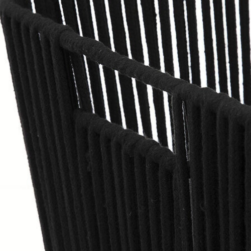 Kovový úložný koš Manille 31x31 cm černý moderní do ložnice 5five