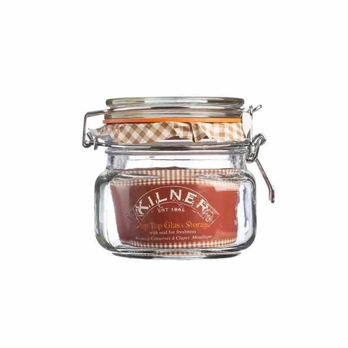 Sklenice 0,5l, Square Clip Top Jar KILNER