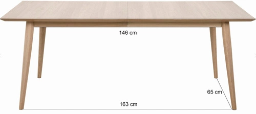 Jídelní rozkládací stůl Century Actona dub přírodní moderní dřevěná deska 200 cm