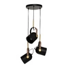Visící lampa Bil 3 žárovky černá