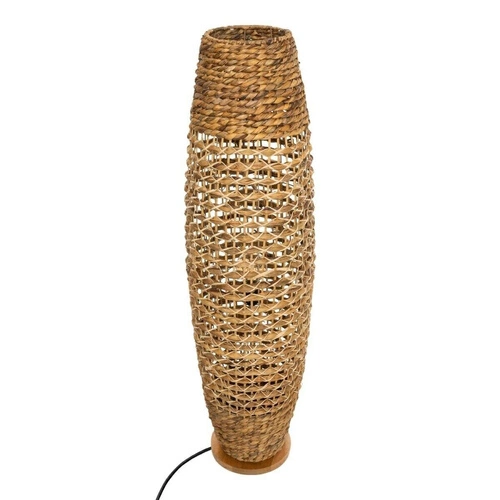 Stojací lampa do obýváku Sand boho dřevěná s papírovým stínidlem Atmosphera