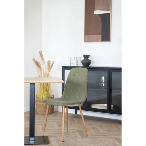 Židle Stockholm boucle zelená/přírodní