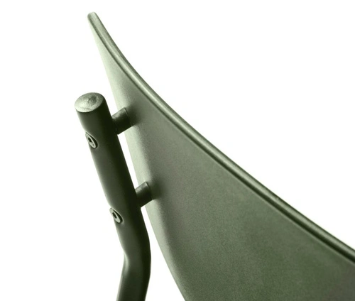 Jídelní židle Kirkland olivová moderní z plastu