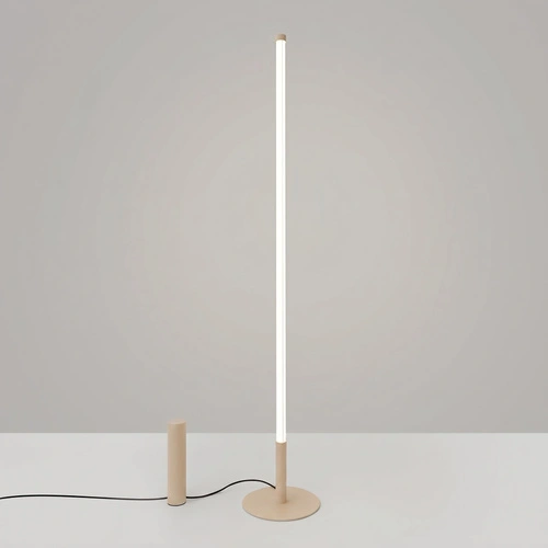 TRANG moderní stojací lampa do obývacího pokoje béžová LED 4000K