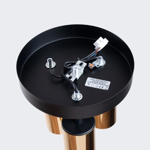 Stropní svítidlo WINX 3P černé zlaté moderní do obývacího pokoje a ložnice Sollux Lighting