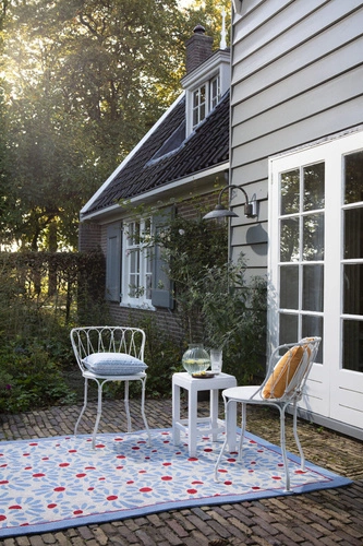 Venkovní koberec na terasu Thorncliff Daisy Laura Ashley 250x350 květinový snadno čistitelný