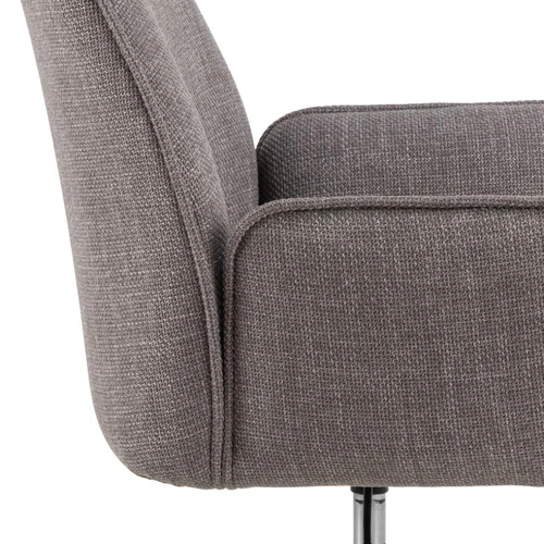 Kancelářská židle Glenda pohodlná otočná čalouněná šedá k psacímu stolu