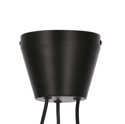 Závěsné svítidlo More černé matné 3bodové moderní do obýváku a nad stůl