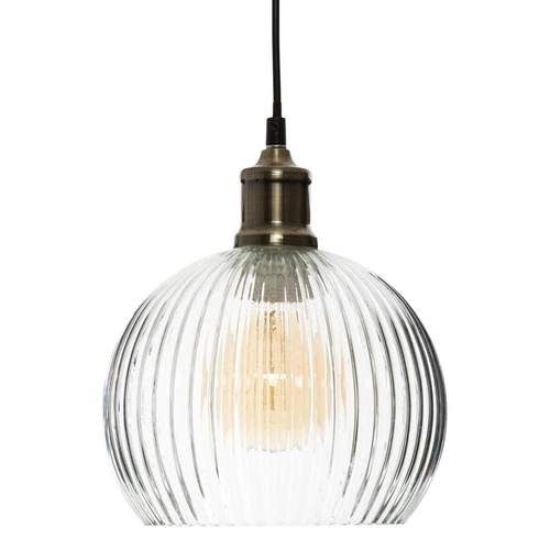 Visící lampa Laye zlato/sklo