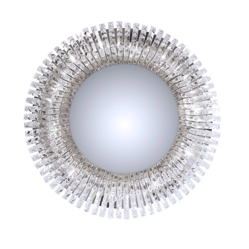 Stropní svítidlo MARANGA chrom s křišťály glamour do obýváku, ložnice a jídelny 85 cm