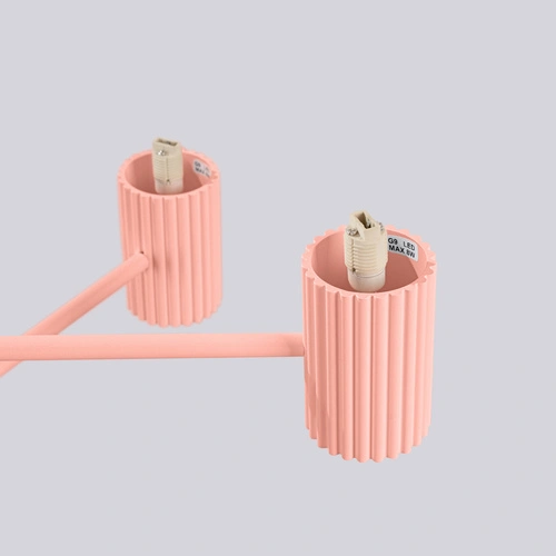 Moderní lustr HALO 6 broskvový stropní svítidlo do obýváku a jídelny