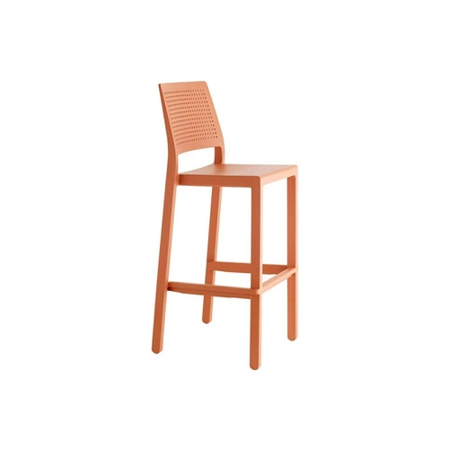 Barová židle Emi 75 cm s opěrkou moderní červená do kuchyně a jídelny SCAB Design