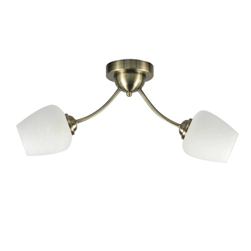 Stropní svítidlo Zina patina 2x40 E27 bílý difuzor