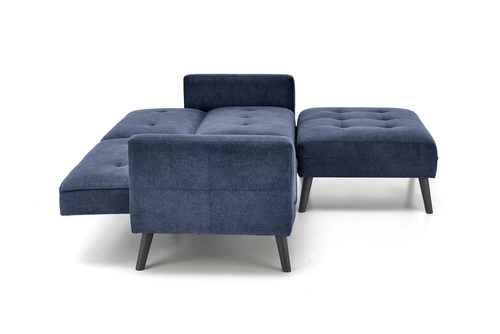 Rohová rozkládací pohovka s funkcí spaní Gyda modrá loftová do obýváku Intesi