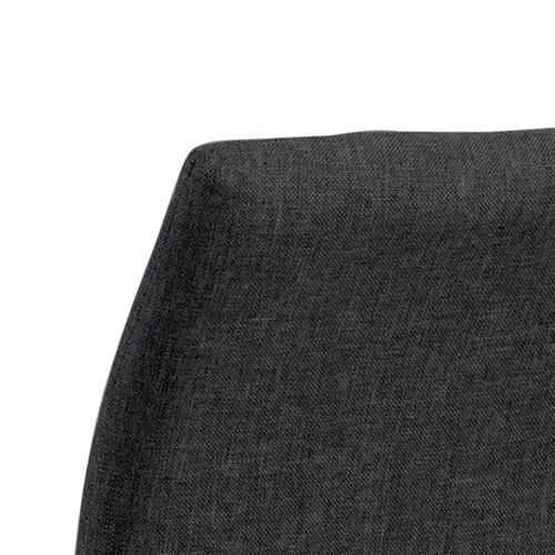 Čalouněný barový stolička Demina Actona šedá s opěrkou moderní do kuchyně a k ostrůvku 67 cm