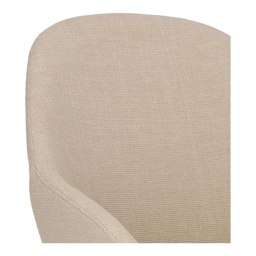 Sada 2 béžových židlí Nels s černými nohami