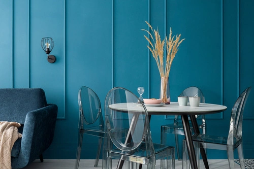 Jídelní židle Viki Ghost inspirovaná Victoria Ghost průhledná stohovatelná moderní