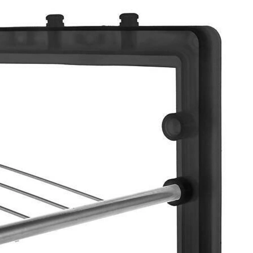 Moderní černý botník Staky 5five simply smart do předsíně, 2 police, lehký