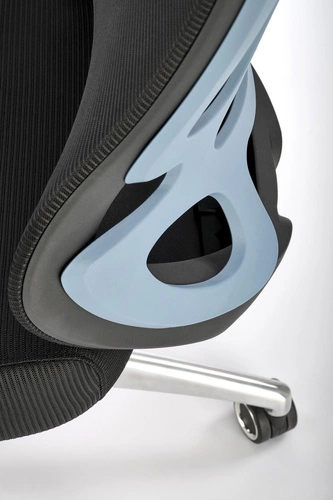 Ergonomická kancelářská židle Berto černá otočná s opěrkou hlavy a nastavením Intesi do kanceláře