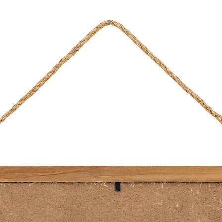 Nástěnná dekorace Yona Atmosphera bílá-přírodní klasická ozdoba na stěnu do obýváku 38x15 cm