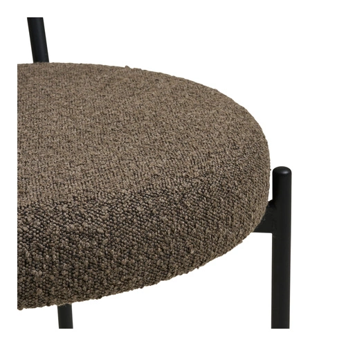 Židle Badalona čalouněná hnědá bouclé do jídelny a obýváku