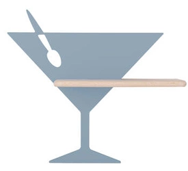 LED nástěnné svítidlo Piccolo modré moderní do dětského a studentského pokoje