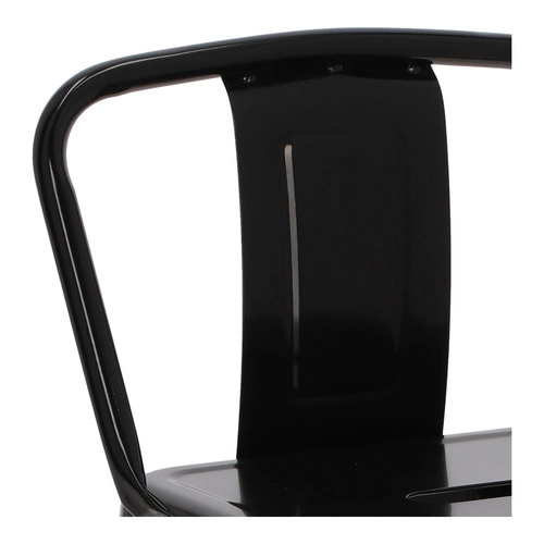 Židle barová Paris Back short 66cm černá insp.Tolix výprodej