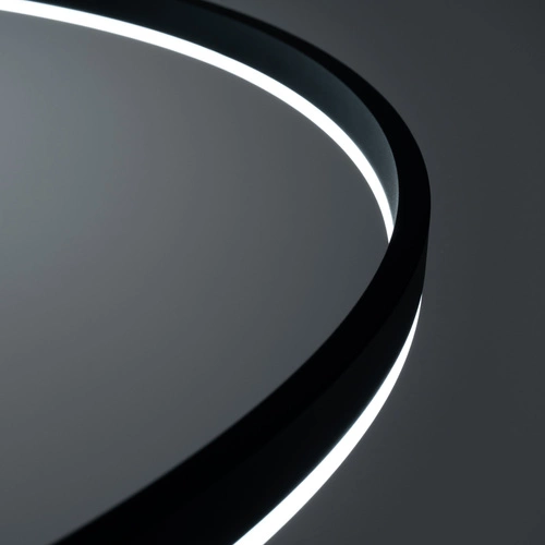 Moderní černý LED lustr ODA 80 s nastavitelným osvětlením do obýváku a jídelny 80 cm