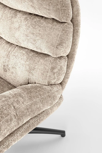 Relaxační křeslo s podnožkou Beltine béžové do obýváku moderní čalouněné Intesi