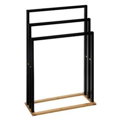 Moderní bambusový stojan na ručníky černý boho 3 ramena 5five simply smart