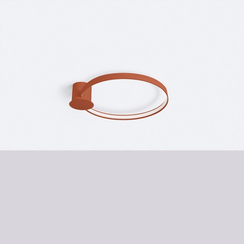 Stropní LED svítidlo RIO 55 moderní kulaté červené do obýváku, kuchyně, ložnice