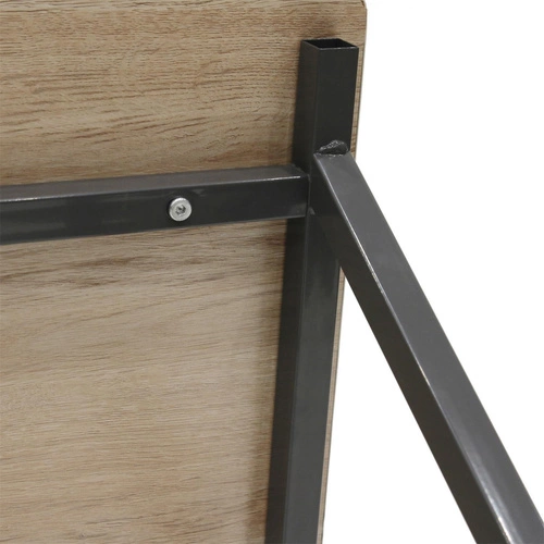 Pracovní stůl Brico moderní industriální černý s policemi 90 cm Intesi