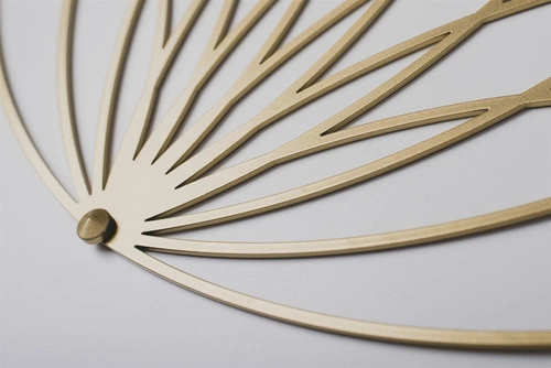 Lotos POLYHEDRA moderní nástěnný věšák do předsíně zlatý kovový dekorativní