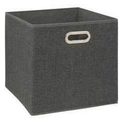 Látkový úložný box do regálu 31x31 cm šedý s úchytkou 5five simply smart moderní